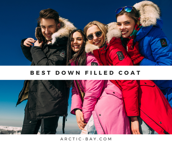 Winter Down Fill Jacket with Removable Hood, Arctic Bay Nunavut Parka