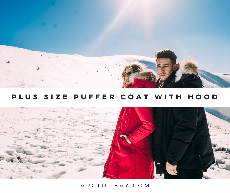Plus Size Puffer Coat With Hood