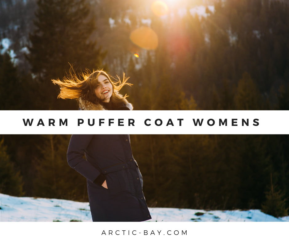 Warm Puffer Coat Womens