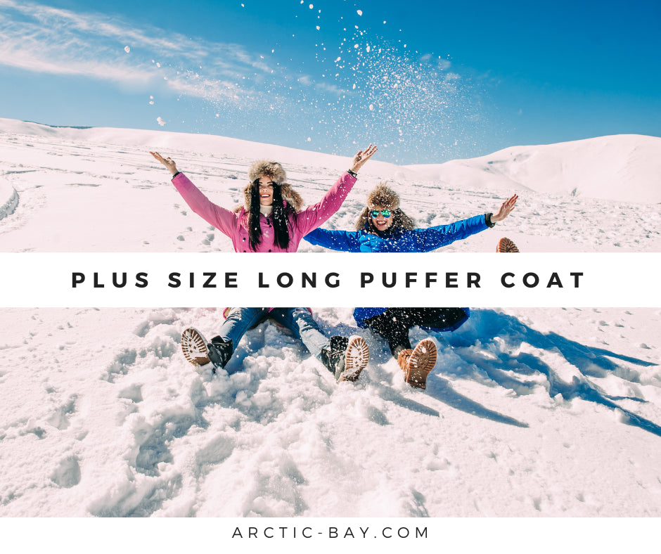 Plus Size Long Puffer Coat