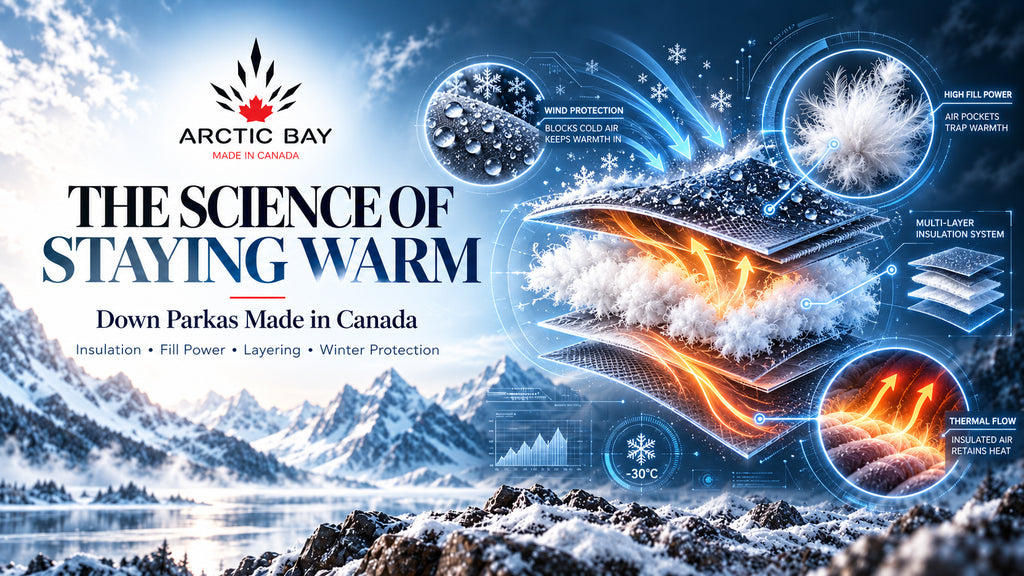 The Science of Staying Warm: Discover the Difference with Arctic Bay Down Parkas, Made in Canada