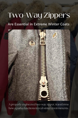Why Two-Way Zippers Are Essential in Extreme Winter Coats | Performance Explained