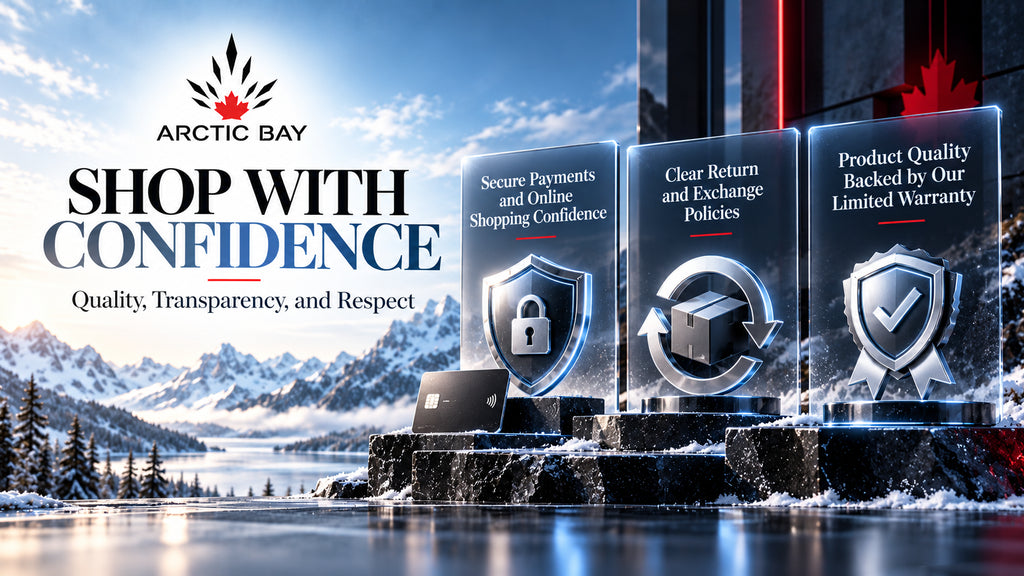 Arctic Bay consumer protection commitment — secure payments, clear returns and limited warranty