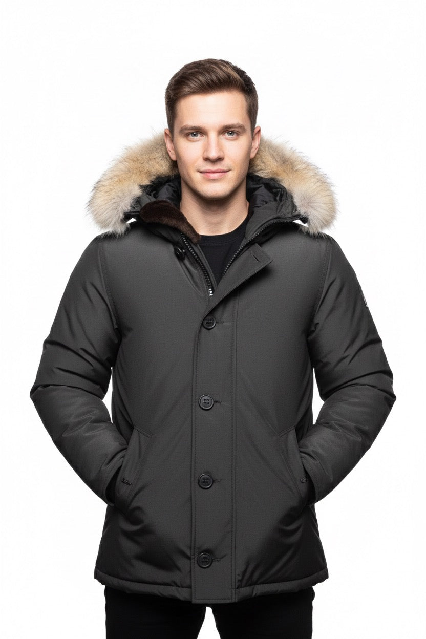 Arctic Bay Toronto Parka showing full winter parka construction