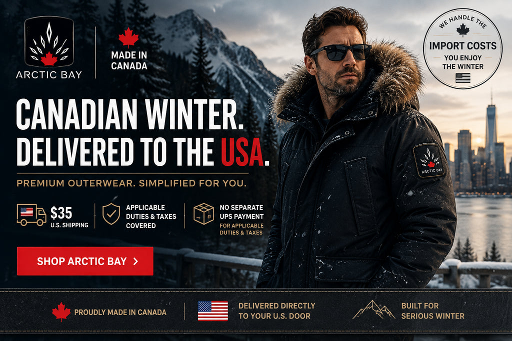 🇨🇦 → 🇺🇸 Buying a Canadian Winter Coat From the USA: How Arctic Bay Makes Cross-Border Shopping Simple