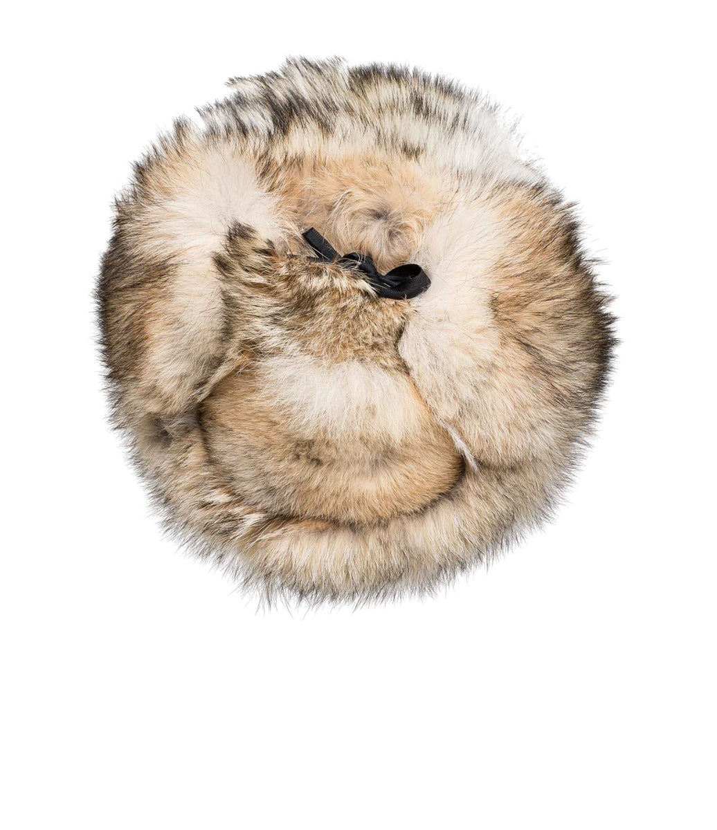Full Coyote Aviator Hat | Buy Canada Made Real Coyote Fur  display picture 2