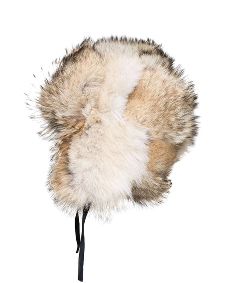 Full Coyote Aviator Hat | Winter accessories | Arctic Bay - Made in Canada