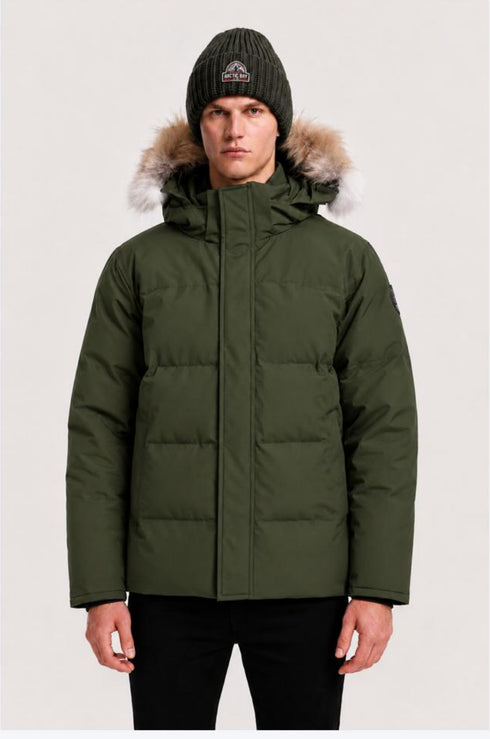 Arctic Bay Richmond Parka in Olive Green