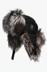 Arctic Bay Wool Aviator Hat in Black