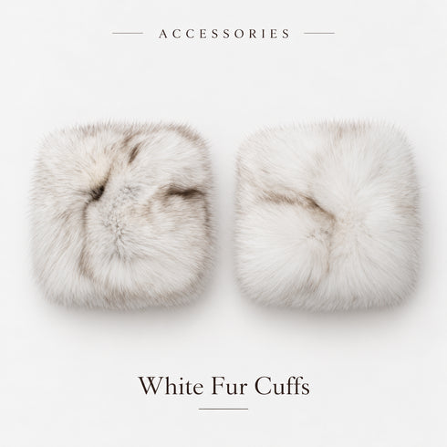 Arctic Bay blue fox fur cuffs