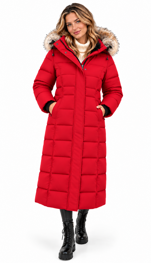 Arctic Bay Belleville Parka in Red