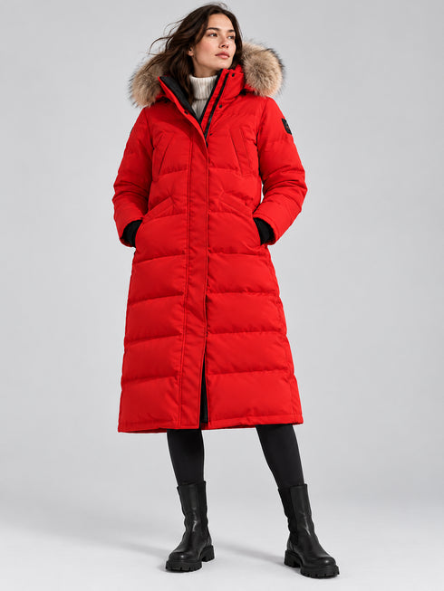 Arctic Bay Haliburton Parka in Red