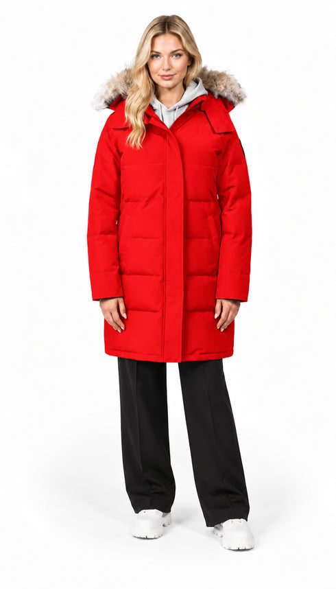 Arctic Bay Kawartha Parka in Red
