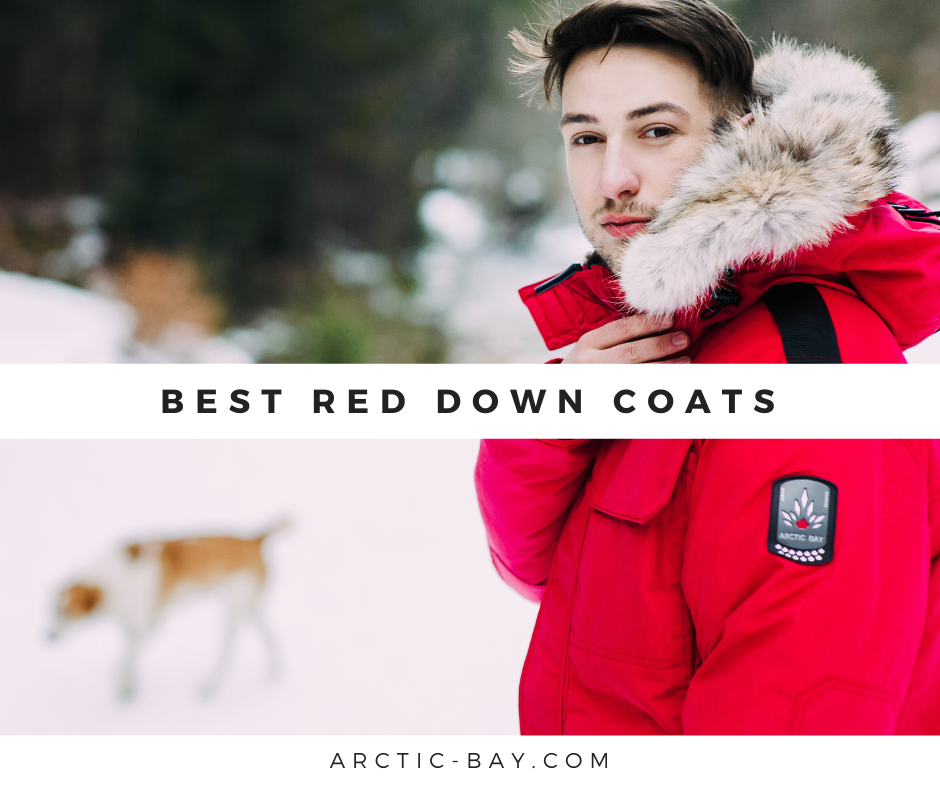 Red down coats new arrivals