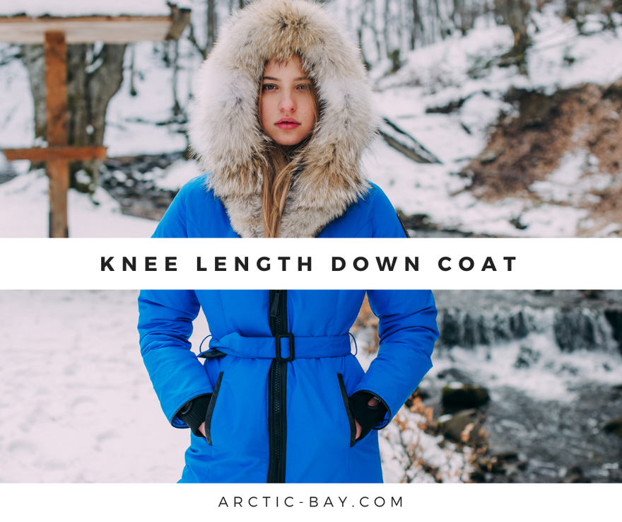 Knee Length Down Coat Arctic Bay