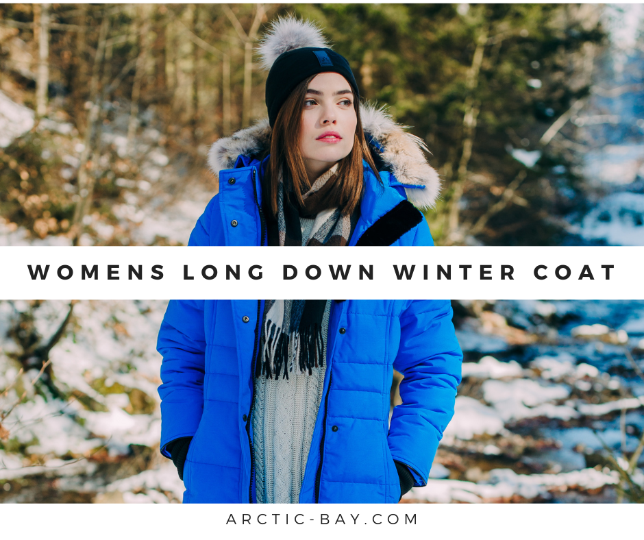 Womens Long Down Winter Coat Arctic Bay