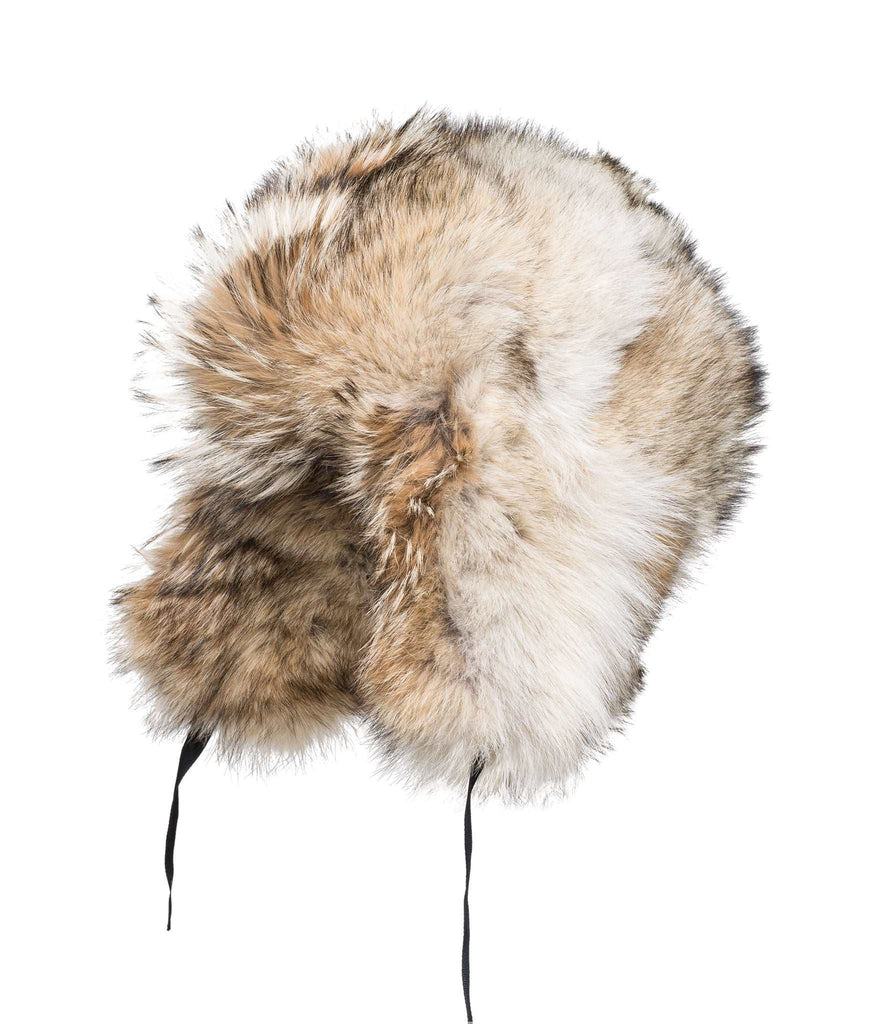 Full Coyote Aviator Hat | Winter accessories | Arctic Bay - Made in Canada
