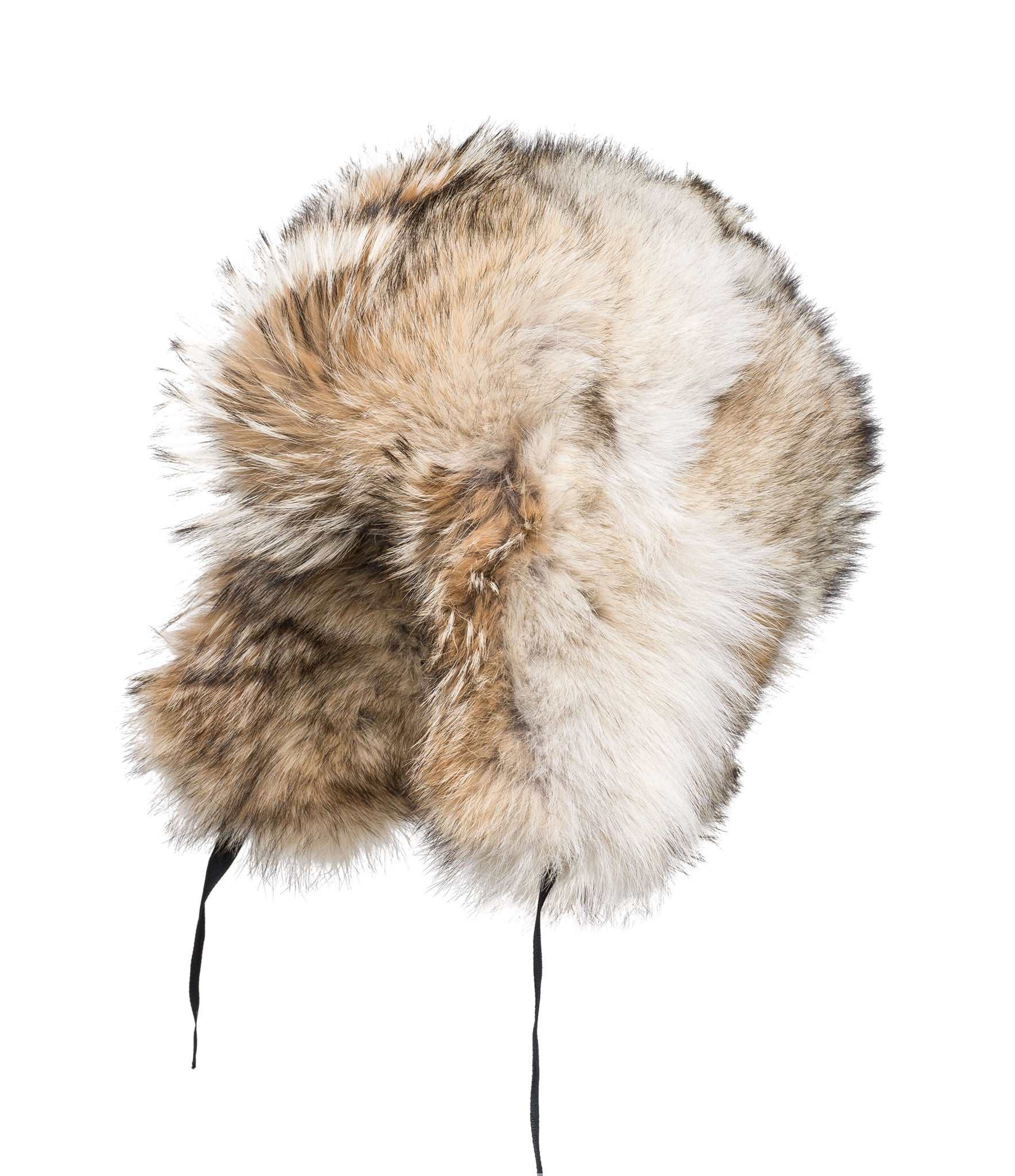 Full Coyote Aviator Hat | Buy Canada Made Real Coyote Fur 