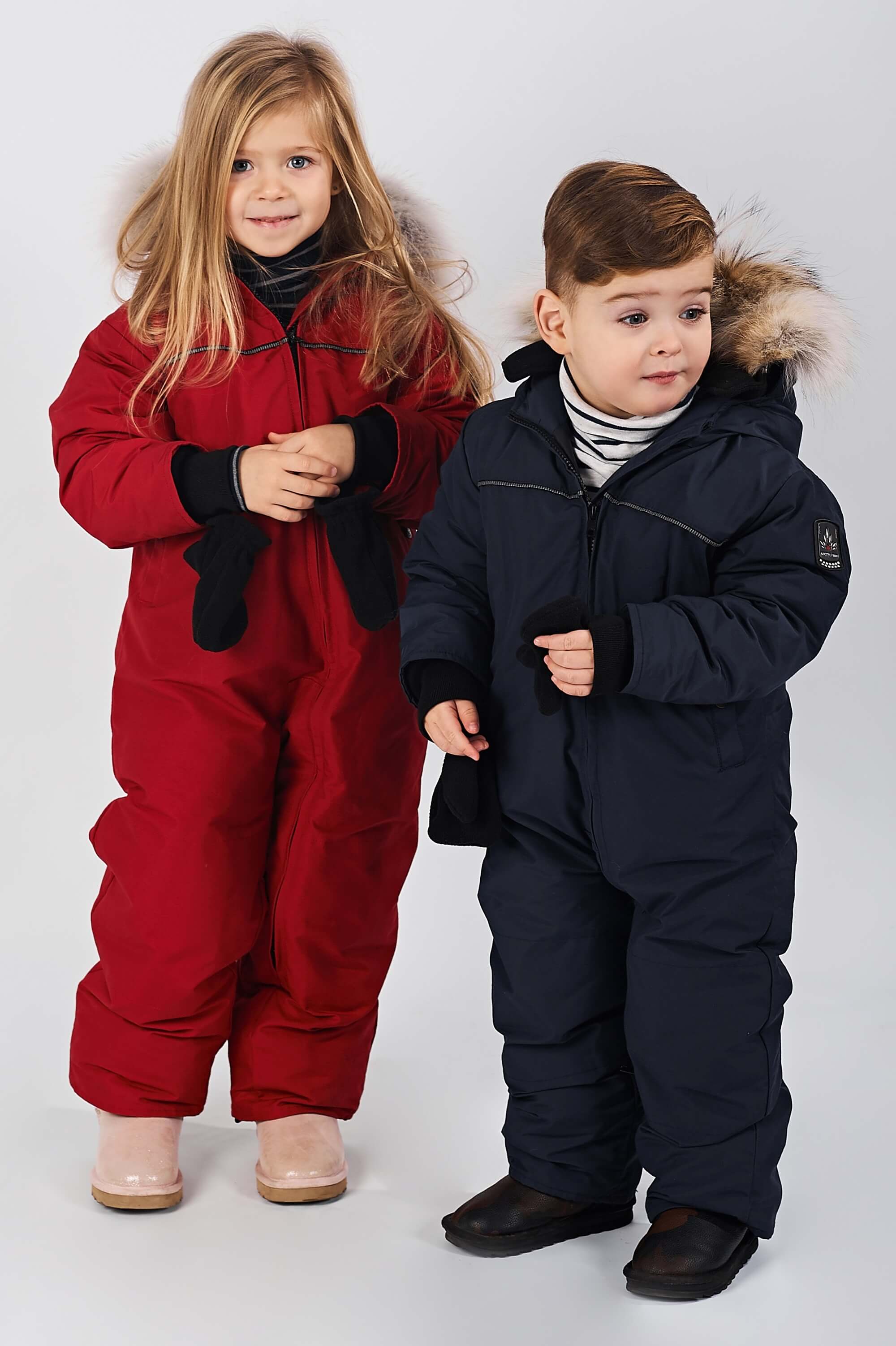 Balipig Baby Down Ski Suit, Snowsuit Set-Hooded Jacket + Snow